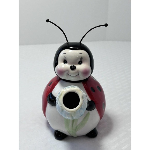 Bruton & Burton 5 1/2” Ladybug Teapot - Picture 1 of 11